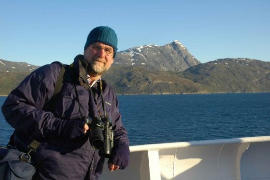 Michael in his natural environment, as a guest speaker in Greenland.